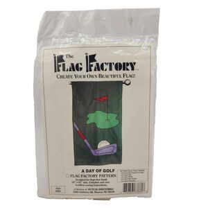 Flag Factory Garden Flag Pattern A Day of Golf Style # 63881 NEW